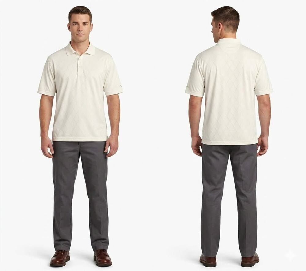 Champion Duo-Dry Short Sleeve Stretch Men's Golf Polo Shirt - XLarge - White